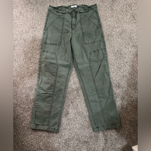 Kensie Olive Utility Pants - Picture 2 of 7